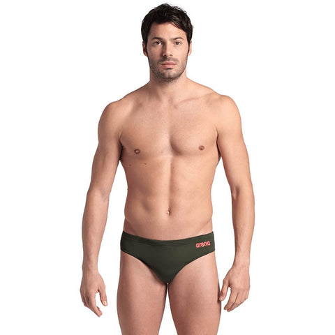 Mens Solid Swim Briefs
