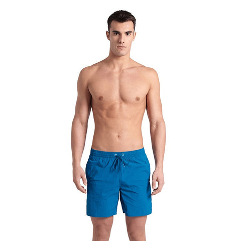 Mens Arena Beach Boxer Solid Blue Cosmo