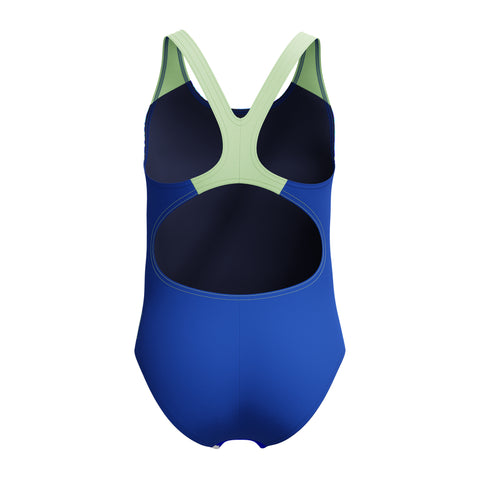 Girls Placement Splashback One Piece Deep Sapphire