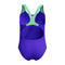 Girls Digi Placement Splashback One Piece Indigo Glow