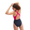 Womens Colourblock High Neck Crossback