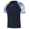Girls Short Sleeve Solid Rash Top Peacoat
