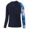 Boys Digital LS Rash Top Navy Cobalt