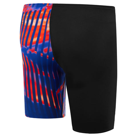 Boys Linear Lava Jammer Blue Red White