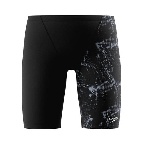 Boys Print V-Cut Jammer Black Grey