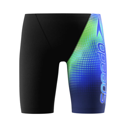 Boys Print V-Cut Jammer Black Green