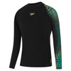 Boys LS Tech Panel Rash Top Black Multi
