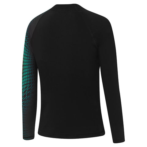 Boys LS Tech Panel Rash Top Black Multi