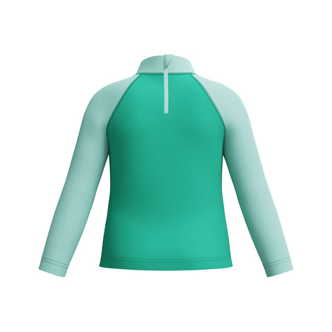 Toddler Boys Long Sleeve Print Rashtop Marine Teal