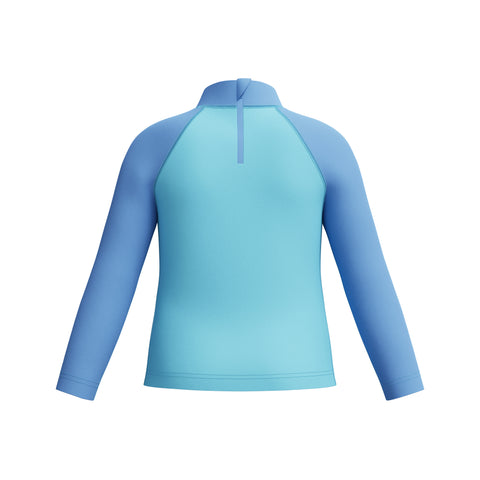 Toddler Boys Long Sleeve Print Rashtop Blue