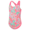 Toddler Girls Placement Swimsuit Neon Bubblegum