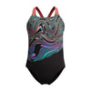 Girls Digital Placement Powerback Neon Coral