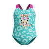 Toddler Girls Digital Printed Swimsuit Arctic Glass Purple