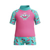 Toddler Girls Digital Rash Top Set Neon Bubblegum Watermelon