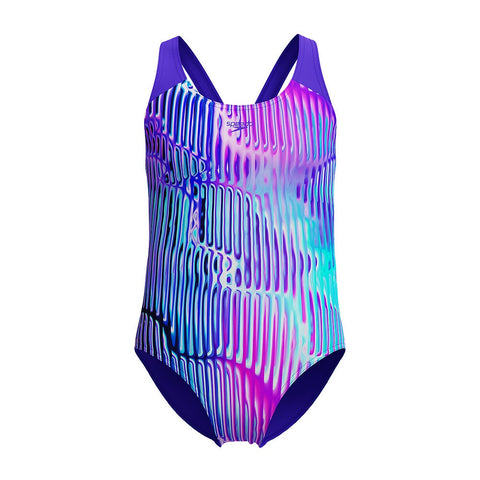 Girls Digital Allover Splashback Indigo Glow