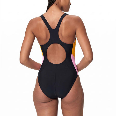 Womens Colourblock Splice 2.0 One Piece Anthracite Cream