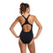 Womens Placement Medalist One Piece Black Sugar Blue