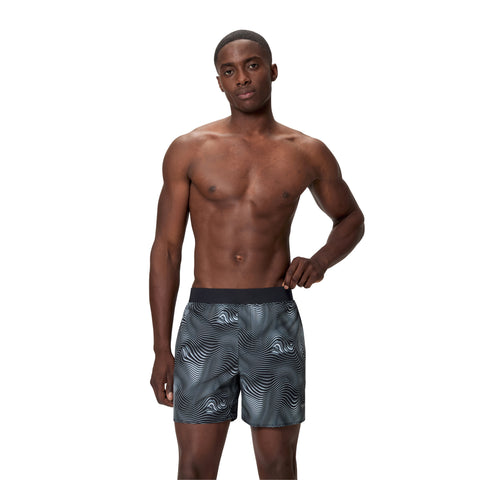 Mens Print Lookout Volley 16" Watershort Anthracite Lead Grey