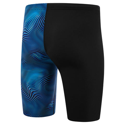 Mens Print Vcut Jammer  Black Peacoat