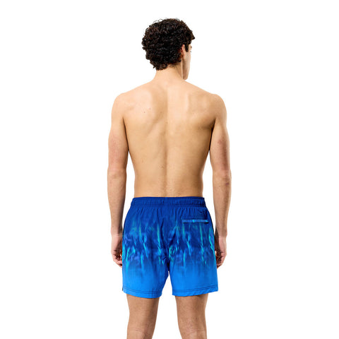 Mens Print Redondo Edge Swim Short 16" Blue