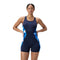 Womens Digital Printed Legsuit One Piece Peacoat