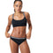 Womens Performance Two Piece Set Black Silver