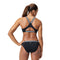 Womens Performance Two Piece Set Black Silver