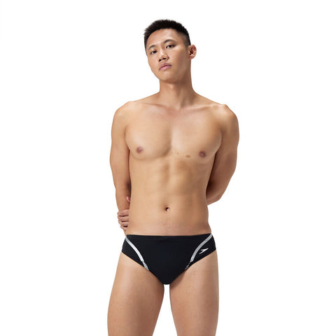 Mens Movement Brief Black Silver