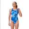 Womens Printed Powerback Ocean Wash Lagoon Blue