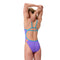 Womens Solid Tri Back One Piece Indigo Glow Picton Blue
