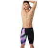 Mens Printed Jammer Blurry Glass Black