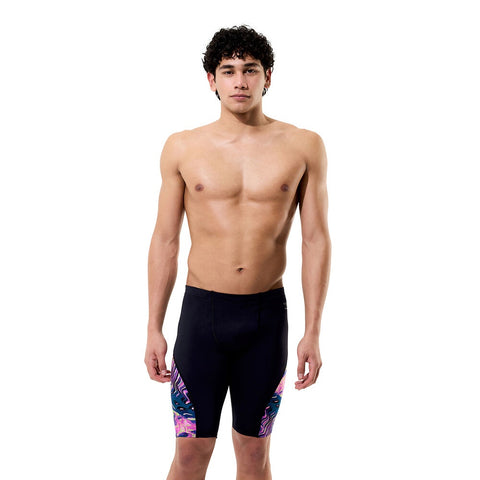 Mens Spliced Printed Jammer Techno Jungle/Orchid Shine