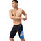 Mens Printed Side Spliced Jammer Ocean Wash Black