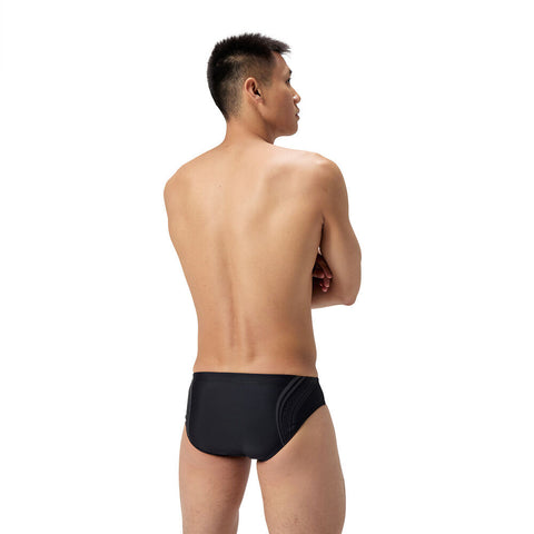 Mens Printed Movement Brief Black
