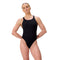 Womens Solid Leaderback One Piece Team Black