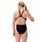 Womens Solid Leaderback One Piece Team Black