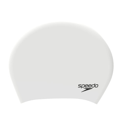 Speedo Long Hair Cap White Black
