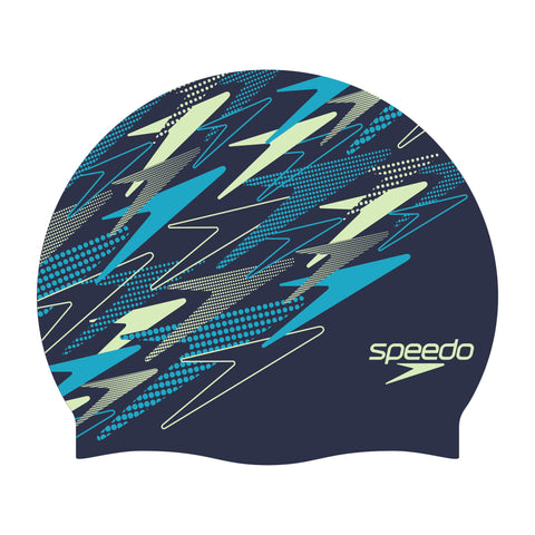 Speedo Printed Slogan Cap Peacoat Clover Blue