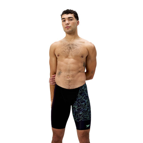 Mens Hyperboom V-Cut Jammer Black Alfalfa Green