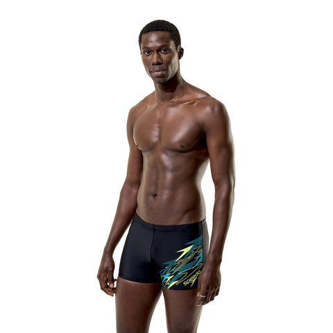 Mens Medley Logo Aquashort Anthracite Teal