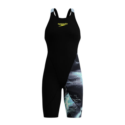 Girls Fastskin LZR Ignite OB Kneeskin Electro Static Black