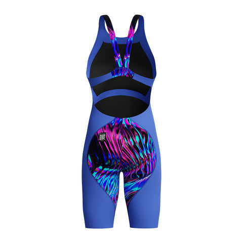 Girls Fastskin LZR Ignite Kneeskin Cobalt Print