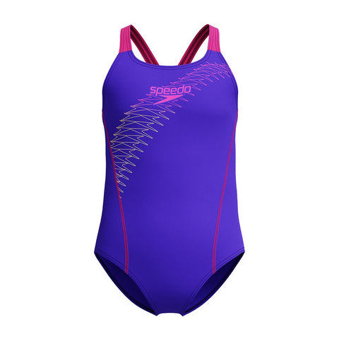 Girls Medley Logo Medalist Indigo Glow