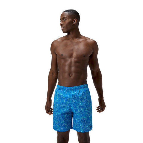 Mens Xpress Lite Allover 18" Watershort Lagoon Blue