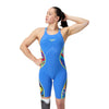 Womens Fastskin LZR Pure Intent 2.0 OB Kneeskin Molten Blur Cobalt Pop