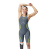 Womens Fastskin LZR Pure Intent 2.0 OB Kneeskin Grey Lead Yellow