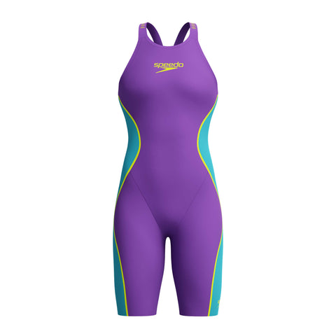 Womens Fastskin LZR Pure Intent 2.0 CB Kneeskin Grape Mayan Blue Hyper Yellow