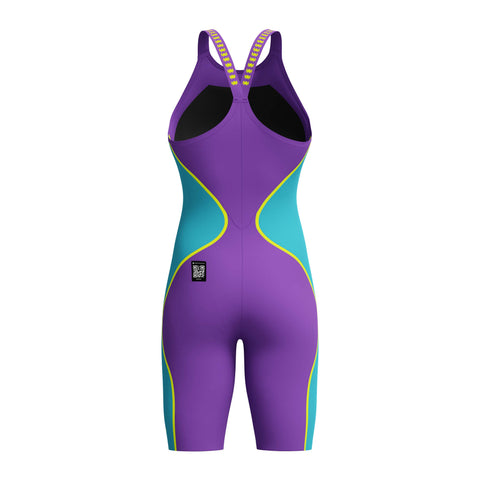Womens Fastskin LZR Pure Intent 2.0 CB Kneeskin Grape Mayan Blue Hyper Yellow