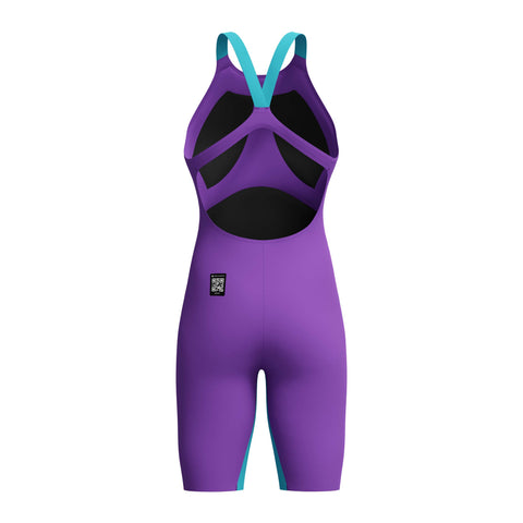 Womens Fastskin LZR Pure Valor 2.0 OB Kneeskin Grape Mayan Blue