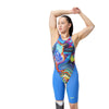 Womens Fastskin LZR Pure Valor 2.0 CB Kneeskin Molten Blur Cobalt Pop